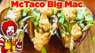 Make Big Mac SMASH Tacos On The Blackstone Griddle With This Secret Recipe For The Sauce [upl. by Oderfla883]