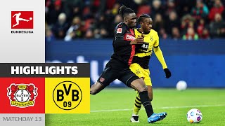 Hard Fight in the Top Game  Bayer Leverkusen  Dortmund 11  Highlights  MD 13 – Bundesliga [upl. by Fiann645]