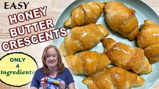 Delicious HONEY BUTTER Crescent Rolls 4 Ingredients Only [upl. by Rowena606]