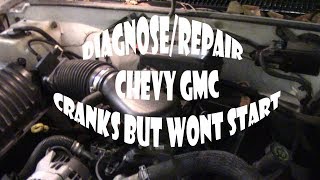 Chevy GMC Pickup 57L Engine Cranks But Wont Start [upl. by Akilaz196]