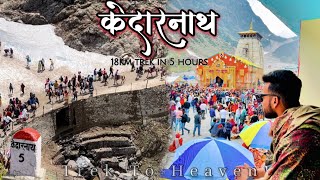 Kedarnath Yatra 2024🔱Sonprayag to Kedarnath 18km in 5Hours😍 KEDARNATH [upl. by Trilley]