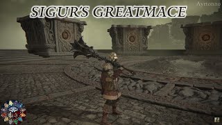 ELDEN RING  Convergence Mod Weapon Showcase  Sigur’s Greatmace [upl. by Nap]