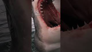 Great White Shark Demonstrates Incredible Jaws [upl. by Litsyrk876]