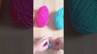 DIY How to Make Cute Mini Pom Poms with Yarn and Fork Easy Wool Crafts Shorts Video Tutorial [upl. by Acsirp]