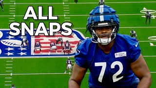 Kiran Amegadjie Week 8 NFL Debut All Snaps Vs Commanders [upl. by Erlinna]