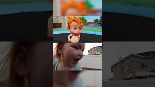 iRL vs CARTOON MUSiC ViDEO Baby Adley Ride or Die Throwback Fun Kid Sing Along [upl. by Maribeth]