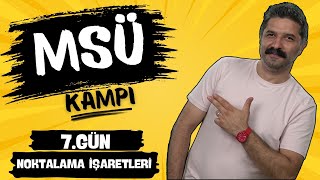 MSÜ KAMPI  Noktalama İşaretleri  7GÜN  PDF  RÜŞTÜ HOCA [upl. by Alyss]