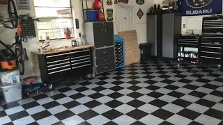 RaceDeck Garage Floor Installation and Review [upl. by Orlene]