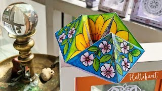 Hattifant  Spring Kaleidocycle  a Paper Toy  Tutorial [upl. by Assirrac641]