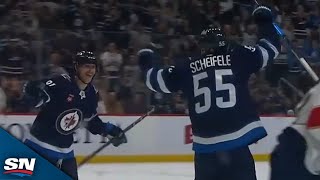 Jets Mark Scheifele Wires Home Ninth Career Hat Trick vs Panthers [upl. by Ackley]