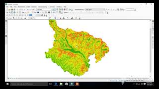 Creating Slope Map and Reclassification of Slope In Arc Map104 using DEM [upl. by Ecirpak]