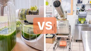 SLOW MASTICATING JUICER VS COLD PRESSED [upl. by Atreb]