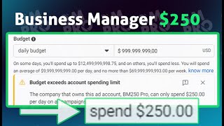 BUSINESS MANAGER 250  FACEBOOK ADS [upl. by Whelan417]