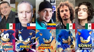 Evolución de Todas las Voces de Sonic en Español Latino 19932022 [upl. by Phelgon972]