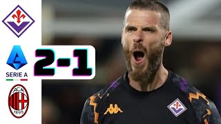 Fiorentina vs AC Milan 21 highlights amp goals 2024 HD [upl. by Donahue514]