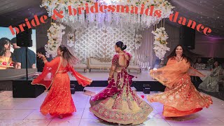 Bride amp bridesmaid group  Nepali wedding reception dance performance  Lemeeka amp Veeranshs Wedding [upl. by Nuhs905]