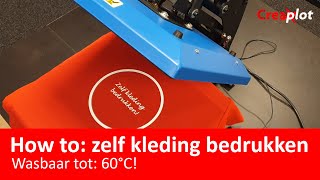 How to zelf kleding bedrukken Stap voor stap uitleg [upl. by Ehcadroj]