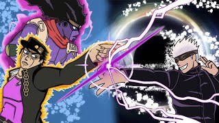 Jotaro Kujo vs Gojo Satoru  JJK vs JJBA [upl. by Chryste493]