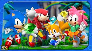 Sonic Superstars ⁴ᴷ Full Playthrough Story Mode All 7 Chaos Emeralds 4Players [upl. by Sven892]