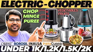 Best Electric Chopper⚡Top 5 Best Electric Chopper In India 2024⚡Best Vegetable Chopper Under 2000 [upl. by Pleione252]