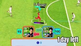 BEFORE FREE RESET ENDS TRY 100 FINISHING INZAGHI😱😱 [upl. by Sonni]