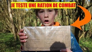 JE TESTE UNE RATION DE COMBAT FRANÇAISE [upl. by Dlnaod]