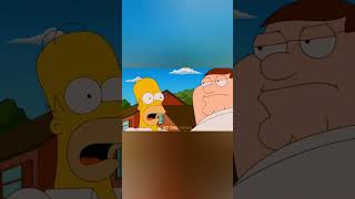 Homer and Peter fight🥶  familyguy shorts [upl. by Sinnaoi471]