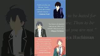 speech of Kiyotaka Ayanokouji Hikigaya Hachiman Houtarou Oreki anime animeedit speech [upl. by Zeret]