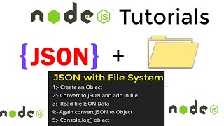 Node JS Tutorial 17  How To Use JSON With File System Module In Node JS Tutorial In Hindi In 2022 [upl. by Chenee]