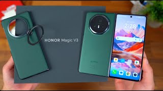 Honor Magic V3 Unboxing Thinnest Foldable Yet [upl. by Pomona682]