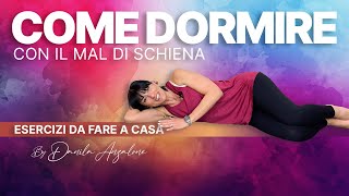 Come dormire se hai mal di schiena lombalgia [upl. by Tengler]