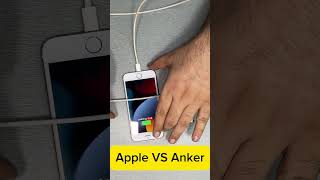 Apple vs Anker Charger Comparison  Voltage Test with Digital Meter shorts charger [upl. by Aehcim]