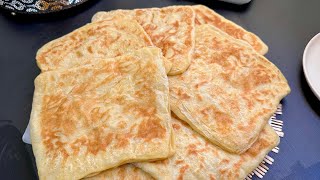 Msemen Facile  Crêpes Feuilletées à la poêle  AVEC ASTUCE POUR LES DEBUTANTS [upl. by Anais]