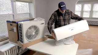 How to Install a Ductless MiniSplit Air Conditioner  Blueridge [upl. by Ekez]