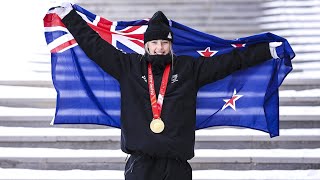 Beijing 2022 Sadowski Synott quotproudquot to be New Zealands firstever gold in Winter Olympics history [upl. by Sudnor]