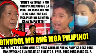 Matapos GIPITIN si VP SARA 13 YRS OLD NA BATA NAGWELGA sa EDSA PARA MANAWAGANG PABABAIN NA si BBM [upl. by Alberic]