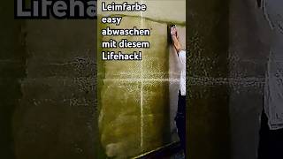 ✨Leimfarbe easy abwaschen mit Washboy  removing distemper easily with this Lifehack ✨ [upl. by Allys]