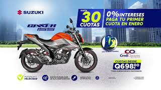 Paga tu primer cuota 𝗛𝗔𝗦𝗧𝗔 𝗘𝗡 𝗘𝗡𝗘𝗥𝗢 con Suzuki Gixxer DF155 [upl. by Nivlak]