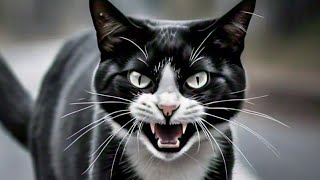 Cat Sound Horror  Aggressive cat sounds  Creepy Cat Meowing [upl. by Gilles785]