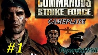 Commandos Strike Force 1 quotZa liniami wrogaquot Gameplay PL [upl. by Sewel]