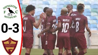 Nsingizini Hotspurs vs Stellenbosch 03 Andre de Jong Goal Devin Titus Goal and Highlights [upl. by Akived]