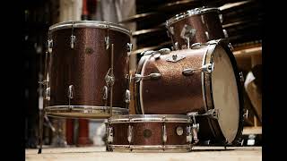 SOLD  Gretsch 12162055x14quot Drum Set  1960s Burgundy Sparkle [upl. by Yanej452]