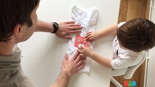 How To Teach A Child To Fold A T Shirt [upl. by Gesner]