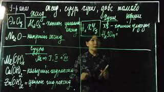 Номт наран сургууль  Химийн хичээл quotОксид суурь хүчил давсны томьёо нэршилquot 9р анги [upl. by Ailhad]