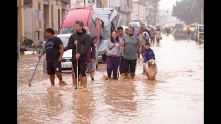 Spanish authorities report at least 52 dead from devastating flash floods [upl. by Shank]