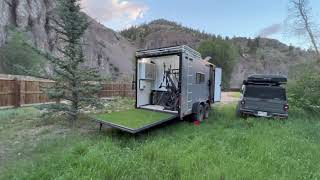 6X12 Cargo Trailer Camper Built for under 5000 [upl. by Hsiwhem753]