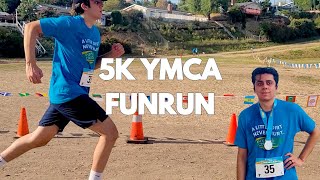 RACE DAY  YMCA FUNRUN Pierce College gopro exercise running vlog [upl. by Ecinaej]