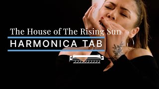 The House of the Rising Sun  The Animals  Harmonica TAB [upl. by Koffman]