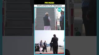 PM Modi Departs For FiveDay Visit To Nigeria Brazil And Guyana shorts [upl. by Nuyh958]