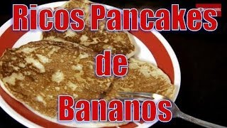 Pancakes de Bananos Deliciosos  Recetas en Casayfamiliatv [upl. by Cram711]